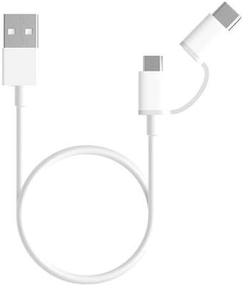 Кабель двойной Xiaomi Mi 2-in-1 USB Cable Micro USB to Type C, 0.3 м [SJV4083TY]