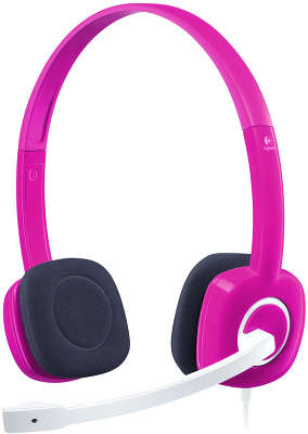Гарнитура Logitech Headset H150 Stereo, Fuchsia Pink [981-000369]