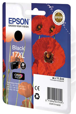 Картридж Epson T17114A (чёрный, повышенной ёмкости)