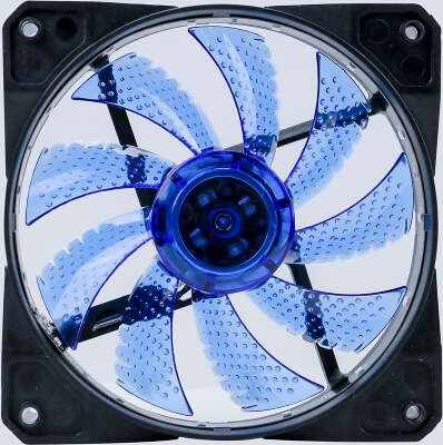 Вентилятор DIGMA DFAN-LED-BLUE, 120 мм, 1200rpm, 23 дБ, 3-pin+4-pin Molex, 1шт, синий