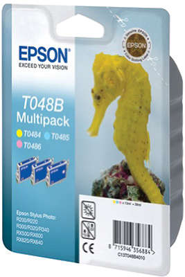 Набор картриджей Epson T048B40 (жёлтый, светло-голубой, светло-пурпурный)