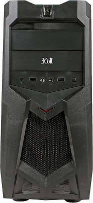 Корпус ATX 3Cott Marauder, 700Вт, USB Audio черный [3C-ATX127G]