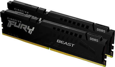 Набор памяти DDR5 DIMM 2x32Gb DDR5200 Kingston FURY Beast Black (KF552C40BBK2-64)