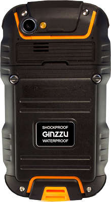 Смартфон Ginzzu RS9D защищенный, черно-оранжевый