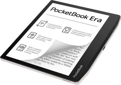 Электронная книга 7" PocketBook 700 ERA Stardust Silver, 16Гб, WiFi, серебристая [PB700-U-16-WW]