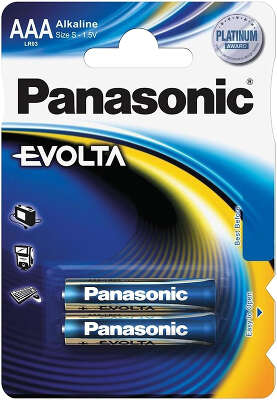 Комплект элементов питания AAA Panasonic EVOLTA (2 шт в блистере)