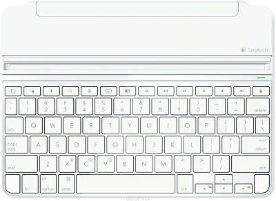Клавиатура Logitech Wireless UltraThin Magnetic clip-on Keyboard Cover for iPad Air 2 Silver [920-006782]