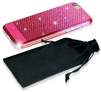 Чехол для iPhone 6/6S Bling My Thing Swarovski Vogue Cascade, Brilliant Pink [ip6-vg-pkg-irl]