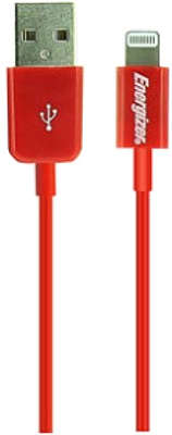 Кабель Energizer USB to Lightning MFI, 1.0 м, красный [LCAEHUSYIPRD2]