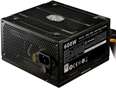 Блок питания 600W CoolerMaster Elite V4, 120 мм, 80 Plus [MPE-6001-ACABN-EU]