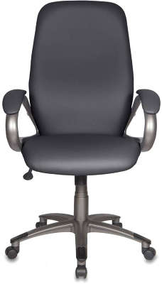 Кресло руководителя Бюрократ T-700DG/OR-16 черный Or-16 искусственная кожа (пластик темно-серый)