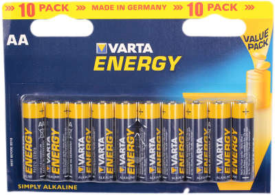 Комплект элементов питания AA VARTA ENERGY (10 шт в блистере)