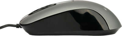 Мышь Gembird MOP-400-GR, USB, серый, бесшумный клик, 2 кнопки+колесо кнопка, 1000 DPI, soft-touch, кабель 1.4