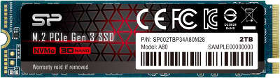 Твердотельный накопитель NVMe 2Tb [SP002TBP34A80M28] (SSD) Silicon Power P34A80