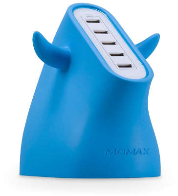 Зарядное устройство Momax U.Bull 5 USB 40 Вт, Blue [UM5SEUB]