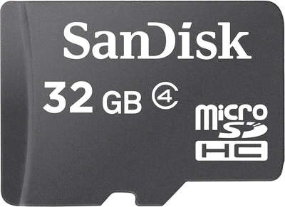 Карта памяти 32 Гб Micro SDHC SanDisk Сlass 4 [SDSDQM-032G-B35]