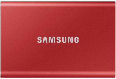 Внешний SSD Samsung 500GB T7, 1.8", USB 3.2/Type-C, красный (MU-PC500R/WW)