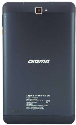 Планшет Digma Plane 8.6 3G MT8321 (1.3) 4C/RAM1Gb/ROM8Gb 8" IPS 1280x800/3G/WiFi/BT/2Mpix/0.3Mpix/GPS/Android 
