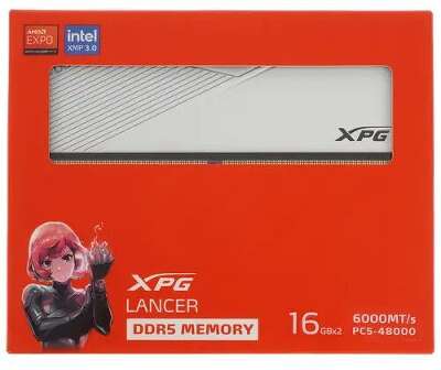 Набор памяти DDR5 DIMM 2x16Gb DDR6000 ADATA XPG Lancer (AX5U6000C3016G-DCLAWH)