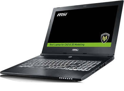 Ноутбук MSI WS60 15.6" FHD/i5 6300HQ/8Gb/1Tb/noDVD/nVidia M600M(2Gb)/Cam/BT/WiFi//black/W10Pro