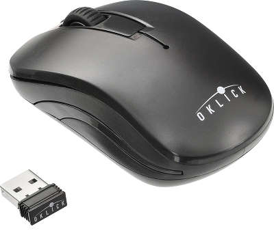 Мышь беспроводная USB Oklick 445MW 1200 dpi, чёрная