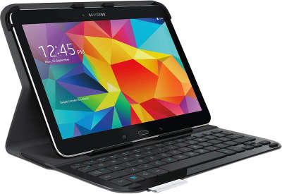 Футляр-клавиатура для планшета Galaxy Tab S Logitech Wireless Keyboard TYPE-S, Carbon black [920-006412]