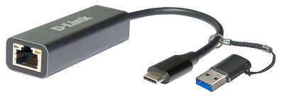 Сетевая карта D-link DUB-2315, 1xRJ-45, 2.5 Гбит/с, USB 3.0 Type-A/Type-C, Retail