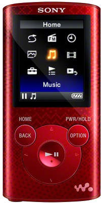 Цифровой аудиоплеер Sony NWZ-E383 4 Гб, красный