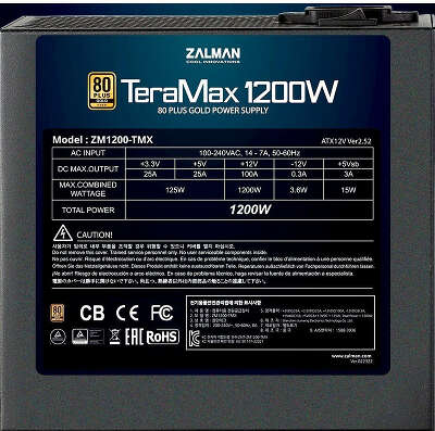 Блок питания 1200W Zalman TeraMax ATX