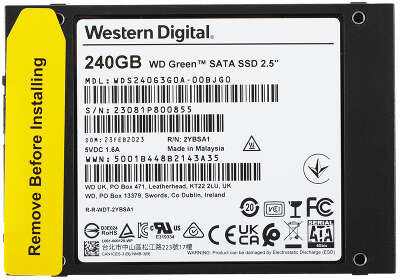 Твердотельный накопитель 2.5" SATA3 240Gb Western Digital WD Green [WDS240G3G0A] (SSD)