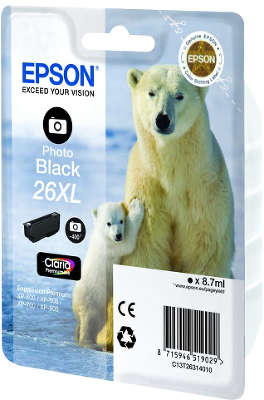 Картридж Epson T263140 чёрный фото (повышенной ёмкости)
