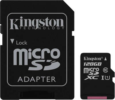 Карта памяти 128 Гб Micro SDXC Kingston Class 10 UHS-I [SDC10G2/128GB]