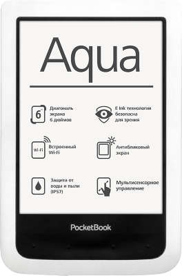 Электронная книга 6" PocketBook 640, WiFi, белая