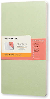 Записная книжка "Chapter" (в линейку), Moleskine, Slim Md, зеленый (арт. CPT061K10)