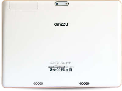Планшетный компьютер 9.6" Ginzzu GT-X870 White 8Gb 3G IPS 1280*800/1Gb/8Gb/1.3GHz Quad Core/2SIM/3G/Wi-Fi/GPS/
