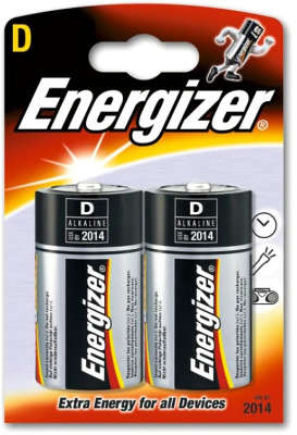 Комплект элементов питания Energizer D (LR20) (2 шт в блистере)