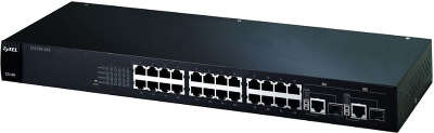 Коммутатор ZyXEL ES1100-24G 24-портовый коммутатор Fast Ethernet с 2 портами Gigabit Ethernet совмещенными с S
