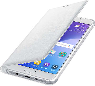 Чехол-книжка Samsung для Samsung Galaxy A5 Flip Wallet A510, белый (EF-WA510PWEGRU)