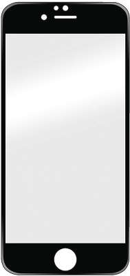 Защитное стекло BoraSCO Full Cover для iPhone 6/6S, чёрная рамка