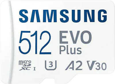 Карта памяти 512 Гб Micro SDXC Samsung EVO Plus Class 10 UHS-I [MB-MC512KA]