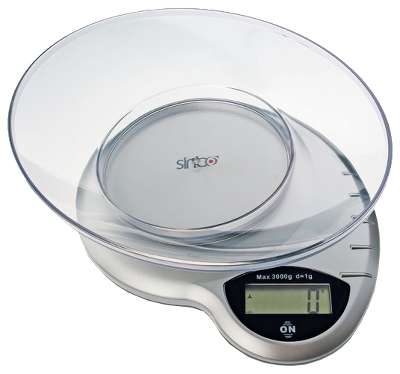 Весы кухонные электронные Sinbo SKS 4511 серебристый