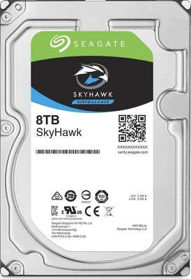 Жесткий диск SATA3 8Tb [ST8000VX004] Seagate SkyHawk Guardian, 7200rpm, 256Mb