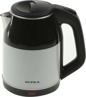 Чайник Supra KES-1843S 1.8л. 1500Вт черный/белый (корпус: нержавеющая сталь)