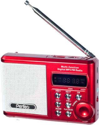 Радиоприемник PERFEO Dual Band Sound Ranger PF-SV922RED (красный), USB, microSD