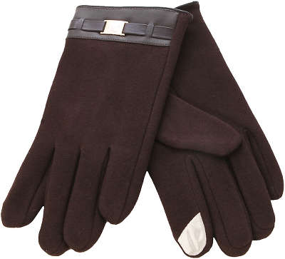 Перчатки кашемировые с пряжкой iCasemore для емкостных дисплеев, коричневые