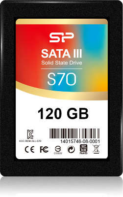 Твердотельный накопитель SSD 2.5" 120 Gb Silicon Power SATA III S70 (R520/W460MB/s) (SP120GBSS3S70S25)