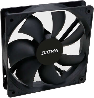 Вентилятор DIGMA DFAN-120-7, 120 мм, 1200rpm, 23 дБ, 3-pin+4-pin Molex, 1шт