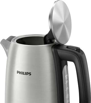 Чайник Philips HD9353/90 1.7л. 2060Вт нержавеющая сталь/черный (корпус: нержавеющая сталь)