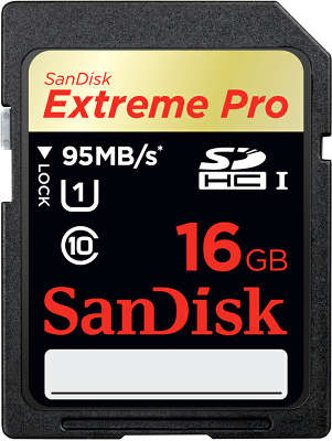 Карта памяти 16 Гб SDHC SanDisk Extreme Pro Class 10 UHS-I [SDSDXPA-016G-X46]