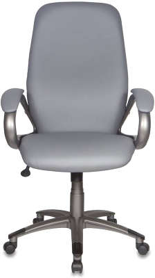 Кресло руководителя Бюрократ T-700DG/OR-17 серый Or-17 искусственная кожа (пластик темно-серый)